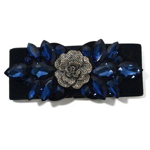 Ceinture en strass brillant pour femmes, élastique, perle de cristal, jupe décorative, manteau, Style de rue, diamant, 250d