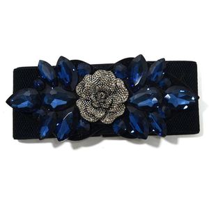 Righine brillante ceinture élastique Crystal Perle Jupe décorative Mabillement Women Women Style Street Diamond Taist Belts277s