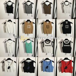 Glanzende strass tanktop dames sport cropped tee luxe merk kort vest yoga mouwloos t-shirt