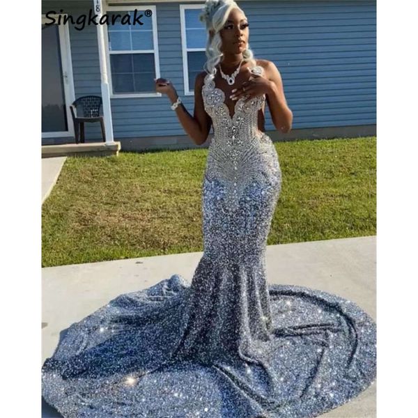 Robe de bal de diamants brillant SIER