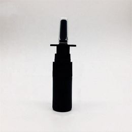 Schip 4 Stuks 10 ml 0 34 oz HDPE Zwarte Neusspray Fles met neussproeier pomp Draagbare Lege Verstuivers Cosmetische Make-up Bottle294W