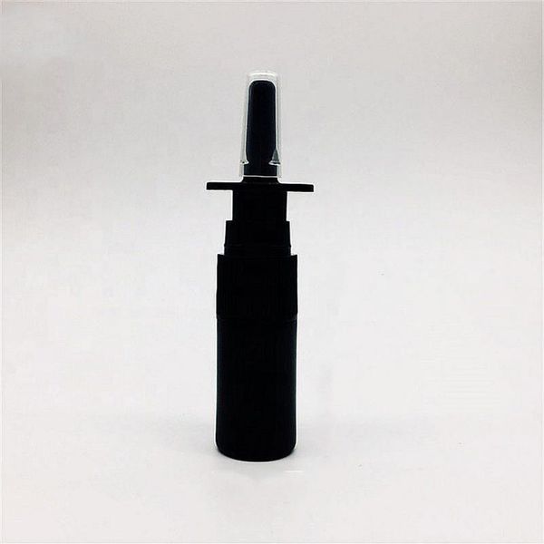 Expédier 4 pièces 10 ml 0 34 oz HDPE flacon pulvérisateur nasal noir avec pompe de pulvérisation nasale atomiseurs vides portables bouteille de maquillage cosmétique 238n