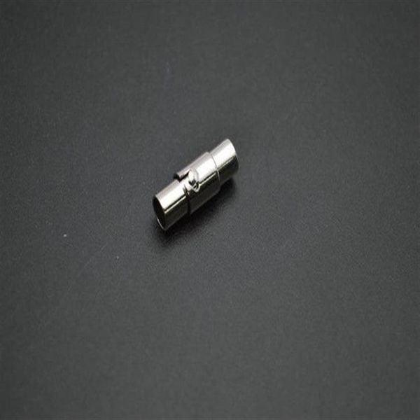 Fermoirs magnétiques pour collier, Tube de verrouillage, adaptés à 3mm 4mm 5mm 6mm 7mm d'épaisseur, cordon en cuir, résultats de bijoux 254B, 50 pièces
