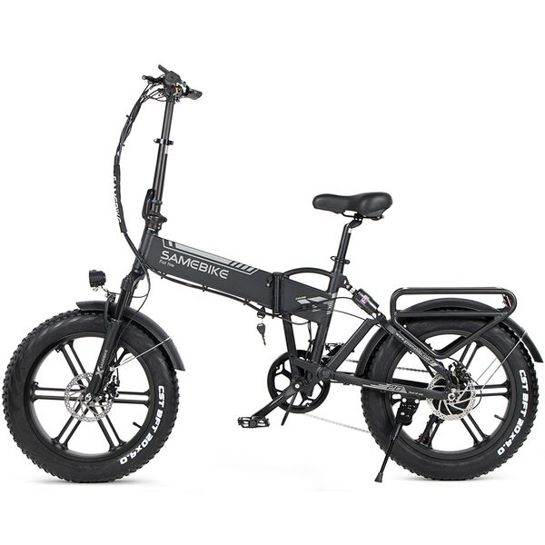 ¡Envío por UE! Bicicleta eléctrica Samebike XWXL09, bicicleta eléctrica plegable de 500W y 20 pulgadas, bicicleta eléctrica mejorada de aleación de aluminio 6061 con luz frontal