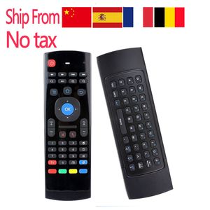 Ship From Europe MX3 Air Mouse 2.4GHz X8 Wireless Keyboard Remote Control IR Learning for Android tv BOX Without Microphone Mini