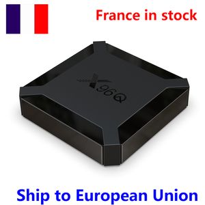 Envíe desde Francia 10 piezas de X96Q Android 10.0 TV BOX 2GB 1GB RAM 8GB 16GB Smart Allwinner H313 Quad Core y 10 piezas de MX3 Backlight keybaord mouse