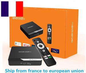 Envío desde Francia G7 MAX ANDROID 11 OS TV BOX AMLOGIC S905Y4 quad core 4gb ram 32gb 64gb rom dual wifi BT control remoto por voz
