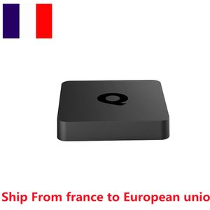 Schip Uit frankrijk Q1 ATV Android 10 Smart TV Box AndroidTV Allwinner H313 2GB 16GB Ondersteuning Voice 2G 8G Dual Wifi BT 4K HD