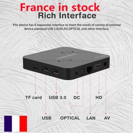 Expédié depuis la France TV Box G7 mini Quad Core S905W2 Télécommande vocale 5G Wifi Smart TV Box 4K Android 11 TV OS 2GB 16GB