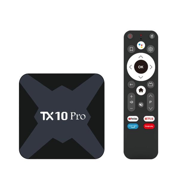 Boîtier tv Tx10 pro Allwinner H313 BT, télécommande vocale, Wifi 5G, 8 go 128 go, android, décodeur, livraison depuis la France