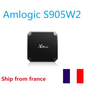 Expédier depuis l'entrepôt de France X96 Mini S905W2 Android 11 Smart TV Box 1G8G 2.4G5G Dual Wifi AV1 4K HD Set Top Box