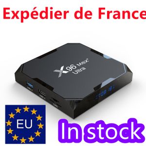 Expédié depuis la France X96 Max plus Ultra TV Box Android 11.0 Amlogic S905X4 2.4G/5G WiFi 8K H.265 HEVC 4K UHD 4gb 32gb