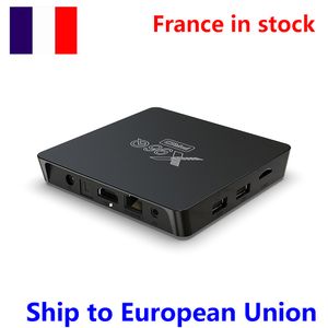 SCHIP UIT Frankrijk X96Q Pro tv box Android 10.0 Smart Allwinner H313 Quad Core 1 gb 2 GB ram 8 gb 16 GB rom 2.4G Wifi