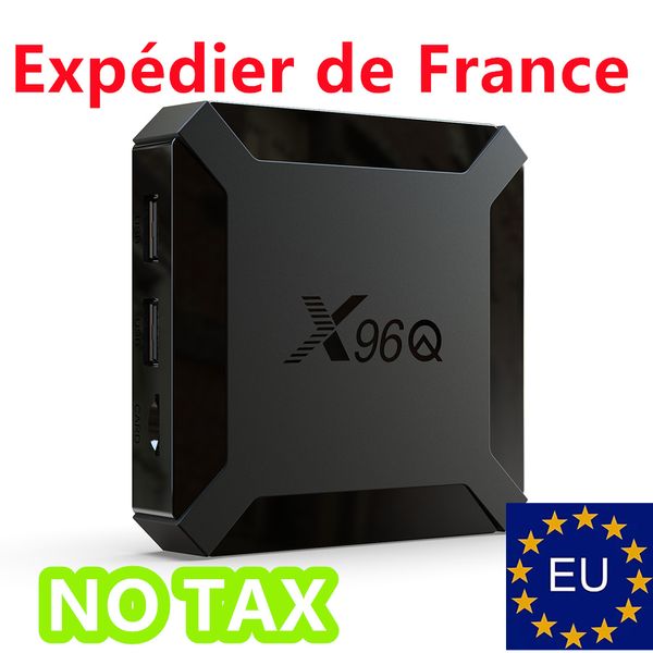 Envío desde Francia X96Q TV Box Android 10 4K 2,4G Wifi Allwinner H313 Quad Core Smart TVBox reproductor multimedia 16GB X96 Smart-tv Set-topBox