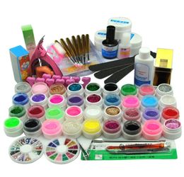 Navire de la manucure de la Russie kit gel nail 36 couleurs uv gel manucure outils nail art extension 2586318