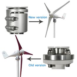 Verzend vanuit Spanje 12V 24V AC 600W Horizontale as Wind Turbine Generator Kit Huis Windmolen met LED -licht Gratis MPPT -controller