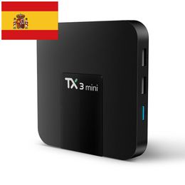 Envío desde España TX3 MINI 2GB 16GB Android 7.1 TV Box Amlogic S905W 2.4G Wifi 4k H.265