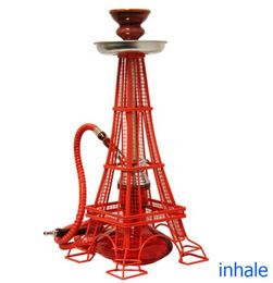 Envío desde EE. UU. Fumar nargile 43 cm Inhale Eiffel hookah mini torre Eiffel shisha pequeña con diferentes colores 2801161