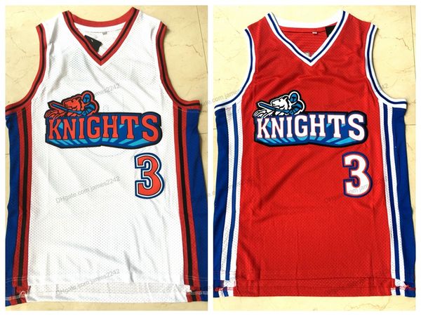 Enviar desde EE. UU. Calvin Cambridge # 3 LA Knights Basketball Jersey Like Mike Lil Bow Wow Stitched White Red Jerseys Tamaño S-2XL Calidad superior