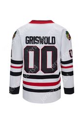 Envío desde EE. UU. Clark Griswold 00 National Lampoon's Christmas Vacation Hockey Jersey Doble Ed Nombre Número Alta calidad Envío rápido