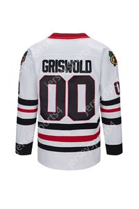 Schip uit de VS Clark Griswold 00 National Lampoon's Christmas Vacation Hockey Jersey Double Ed Naamnummer Hoge kwaliteit Snelle verzending