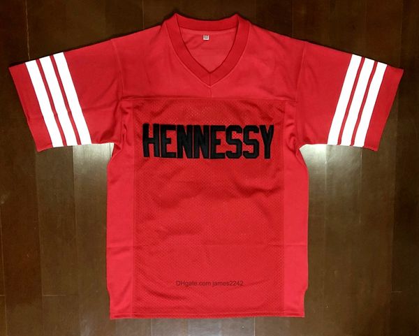Ship from us #prodigy # 95 Hennessy Queens Bridge Movie Football Jersey Red Ed Size S-3xl High Quality