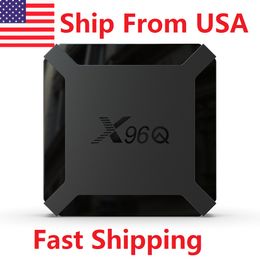 Expédié depuis les États-Unis X96Q tv box Android 10 OS 1 Go de RAM 8 Go de rom Quad Core 4K 3D H.265 2.4G Wifi