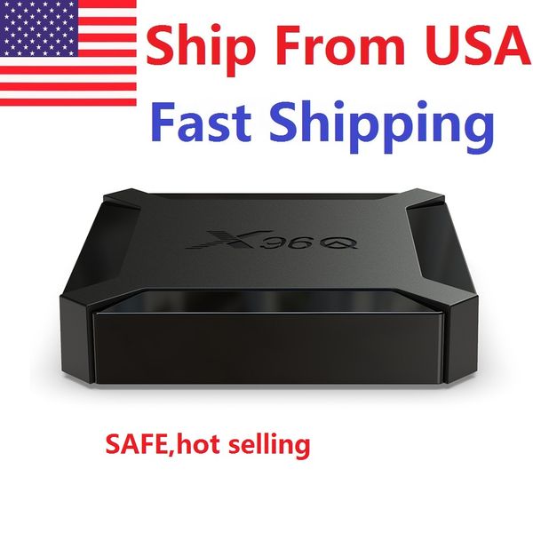 EXPÉDIÉ DES ÉTATS-UNIS X96Q TV Box Android 10.0 2 Go de RAM 16 Go Smart Allwinner H313 Quad Core Netflix Youtube Set Top Box