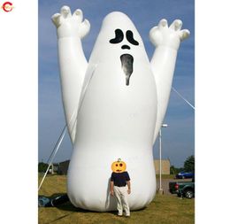 Envío Actividades al aire libre Gigante Scary Halloween Inflable Ghost Cartoon con luces decoración para 1497237