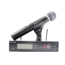 Barco Rusia SLX24 SLX BETA58 UHF sistema de micrófono inalámbrico profesional solo micrófono inalámbrico de mano para escenario Karaoke DJ