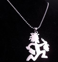 navire argent icp bijoux mode en acier inoxydable hachetman prenez les têtes de filles pendentif juggalette avec chaîne de trottoir de 3 mm 30 pouces NE9187621