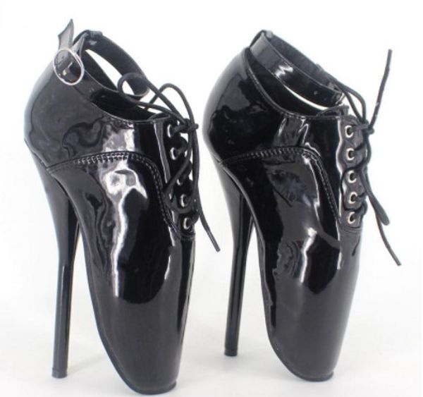 Envío 2019 Patente Free Ladies Leather 18cm Stiletto High Heel Sapato Feminino Fetish Sexy Party Wedding Dress Shoes Cosplay Ballet 36-45 5
