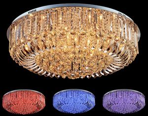 Crystal Moderne K9 Crystal LED Plafonnier Éclairage 50cm 60cm 80cm Pendentif Lampe Accueil Décoration