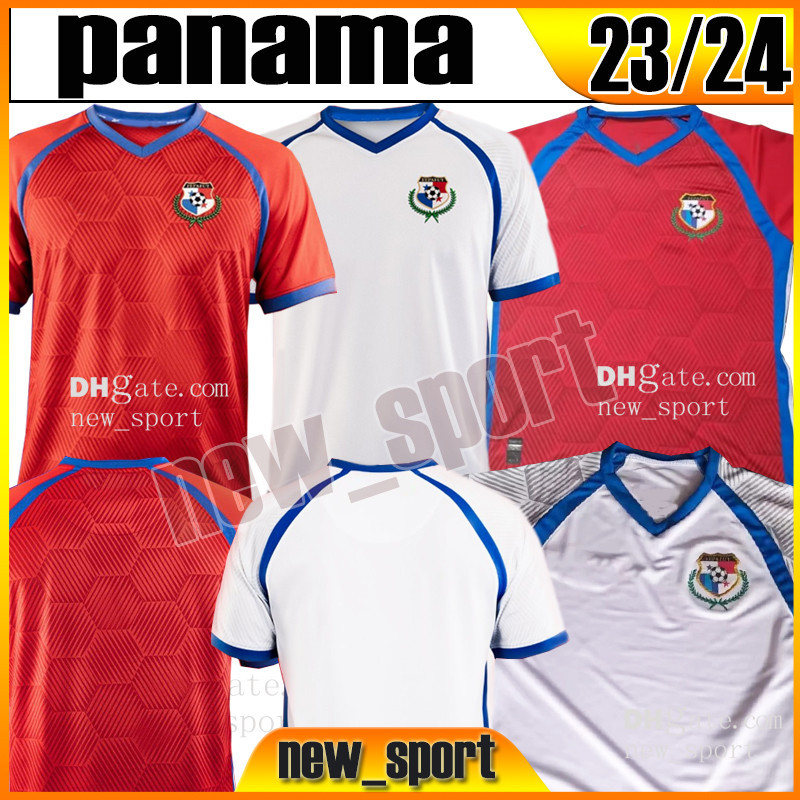 2023 2024 Panama Futbol Formaları Milli Takım Hayranları Sürümü Cox Tanner 23 24 Ev Kırmızı Uzak Beyaz Erkekler Kısa Kollu Üniformalar Futbol Gömlekleri