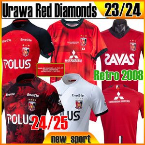 24 25 Maillots de football Urawa Red Diamonds J1 League ACL finale rétro 2008 Vintage Camiseta de Futbol maillot de football classique Japon Uniforme 2023 Maillot de football à domicile