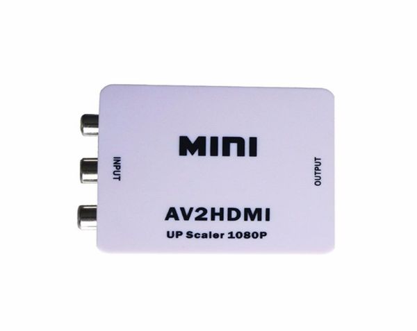 Envío Mini AV a convertidor RCA vídeo compuesto o señales a señales AV2HDMI convertidor para TVMonitor9967710