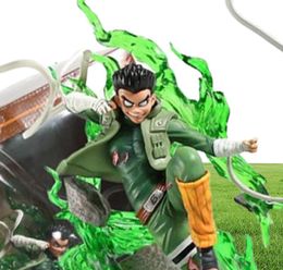 Shippuden Rock Lee Eight Gates 17 geschilderde PVC Figuur Collectible Model speelgoed Q05228444526