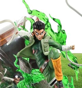 Shippuden Rock Lee acht poorten 17 geschilderd PVC figuur verzamelbaar model speelgoed Q05224936460