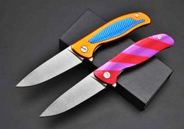 Shigov 95 Phoenix Tail Pocket Couteau Pliant StoneWash 9CR18MOV Lame En Aluminium Poignée Tactique Survie Chasse EDC Multi Couteaux cadeau de Noël a1216