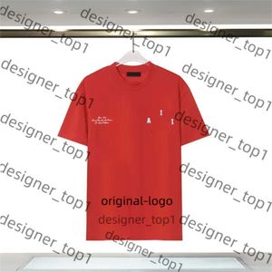 Shirt Designer Amirirs T-shirt Brand T-shirts Men Dames jeans hoogwaardige 100% katoenen kleding hiphop shirt top amirii schoen T-shirt 82d4