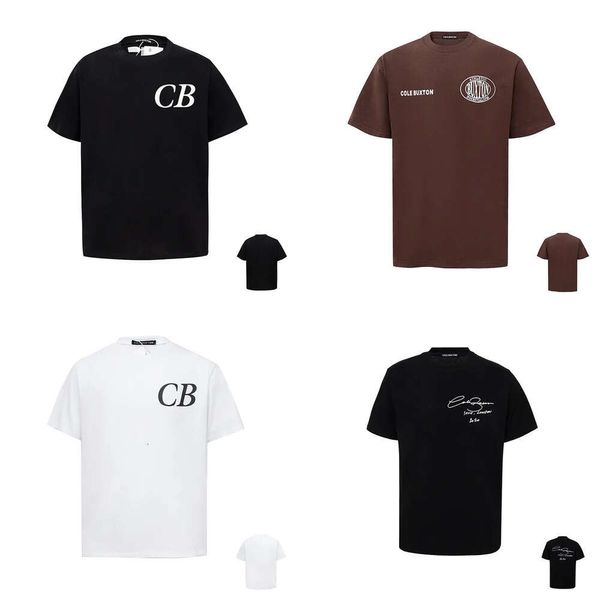 Camiseta Camisetas para hombre Cole Buxton Verano Primavera Suelta Verde Gris Blanco Negro Camiseta Hombres Mujeres Alta calidad Lema clásico Estampado Camiseta superior con letra