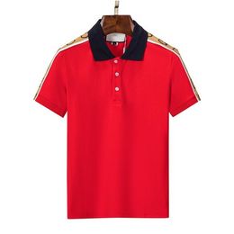 Shirt Heren Rode Polo Designer Man Mode Paard T Shirts Casual Mannen Golf Zomer Polo Shirt 2022 Top Kwaliteit Puur Katoen High Street Trend Tees Aziatische Maat M XXXL