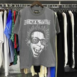 Chemise hommes T-shirts à manches courtes t-shirt hommes femmes haute qualité Streetwear Hip Hop mode t-shirt Hell Star Hellstar Short3