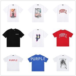 Chemise Purple Tshirt Designer Shirts Brand Brand Graphic Tee Mens Vêtements S M L XL
