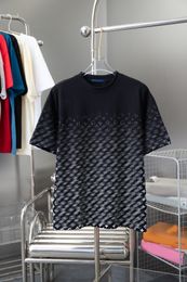 Chemise Printemps tendance rue mode hommes col rond lettre imprimé t-shirt ample décontracté vacances vêtements polo