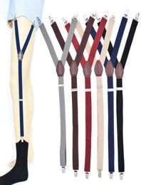 Подвязки для рубашек для мужчин, полицейские военные регулируемые эластичные подтяжки для ног, ремни, держатели для рубашек, нескользящий зажим, 1 пара7758911