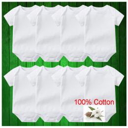 Shirts 100% gekamd katoen pasgeboren baby bodysuits infantil zomer lichaam peuter jumper rompers slaapzuit moussellin onesies groei jumpsuit