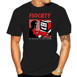 Chemises 2022 Mr Robot Fsociety masque t-shirts femmes mode imprimé t-shirt été à manches courtes coton Robot femmes t-shirt