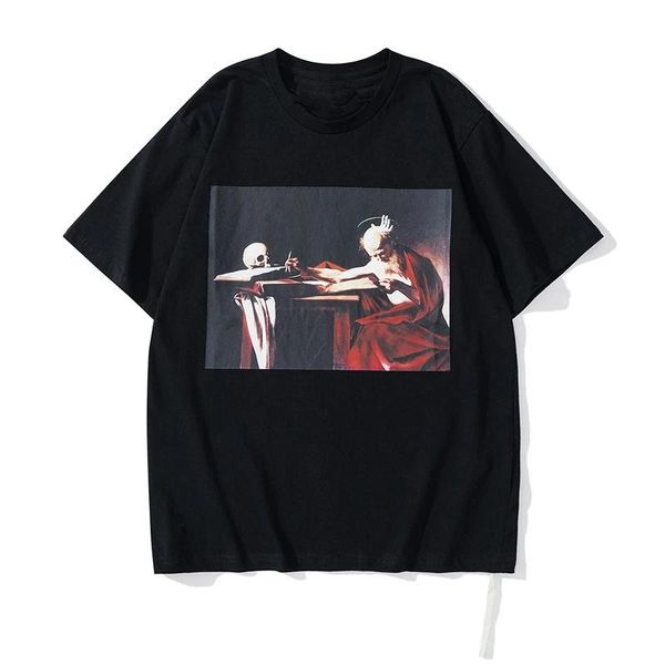Chemises 2023 Haruku T-shirt Hommes Religion Style Tops T-shirts À Manches Courtes 100% Coton Surdimensionné Tshirt Hommes Été Hip Hop T-shirts Femmes