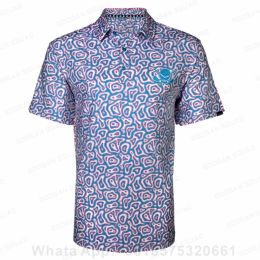 Chemises 2023 New Men Golf Wear Casual Print Fashion Tops Polo Shirt Shirt Shirt Sporte Shirt Shirt